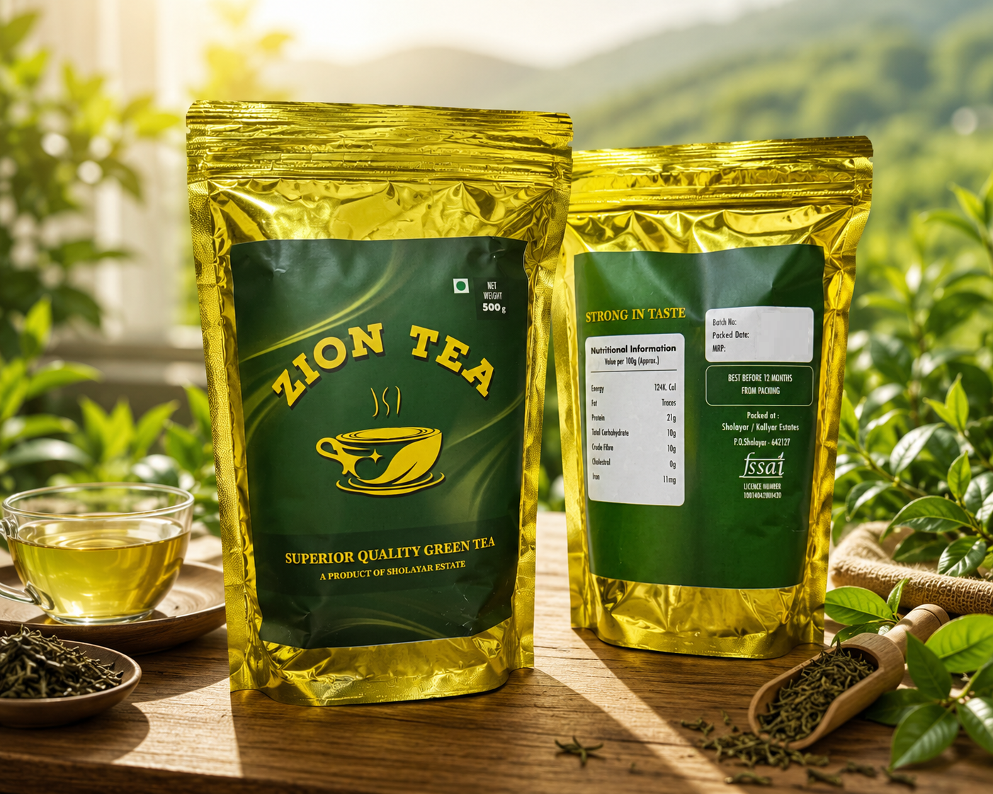 Green Tea | Superior Quality Green Tea | High Antioxidant & Naturally Refreshing | 500g